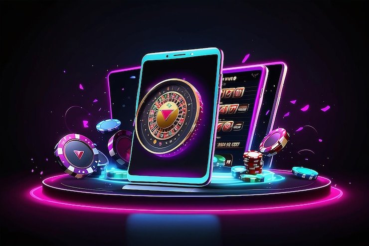 Studi kasus 230 dengan tampilan neon